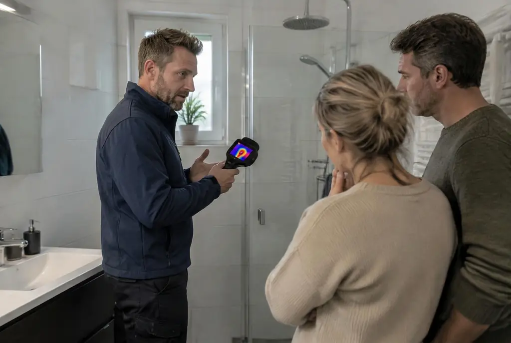 Lekdetectie Markelo – specialist legt bevindingen uit aan bewoner
